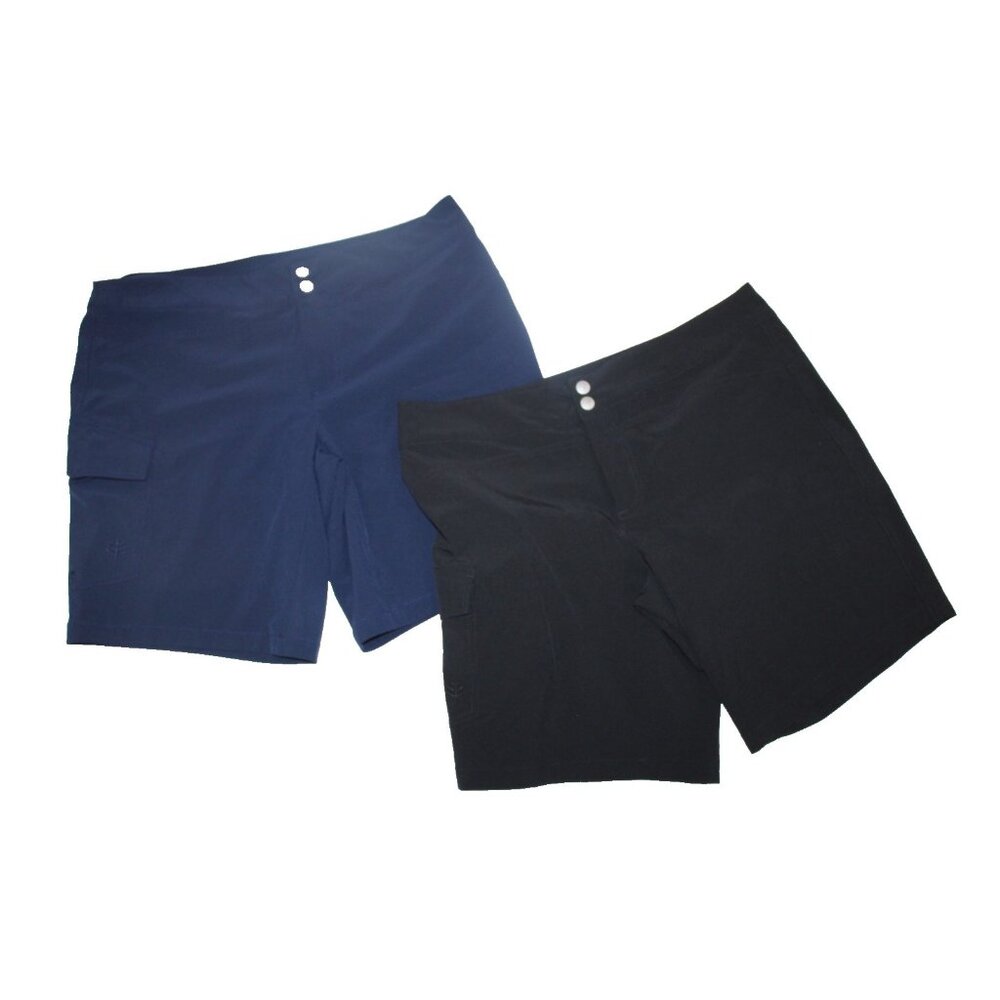 Lot of 2 Coolibar Cargo City Shorts Women’s Size 10 UPF 50+ Golf Lightweight - Picture 3 of 7